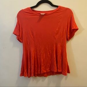 Peplum top, perfect fall color.